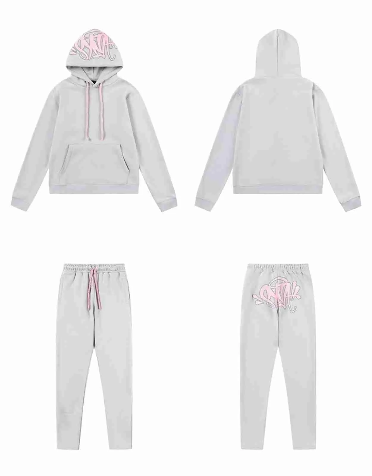BIXPAK Syna World Tracksuit Grey Pink - Image 2