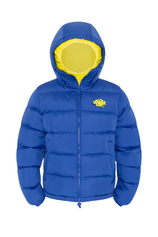 SYNA DOUBLE PUFFER JACKET NAVY / YELLOW