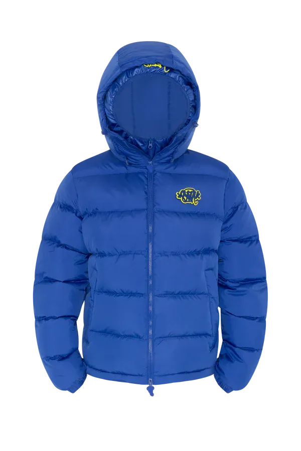 SYNA DOUBLE PUFFER JACKET NAVY / YELLOW - Image 2