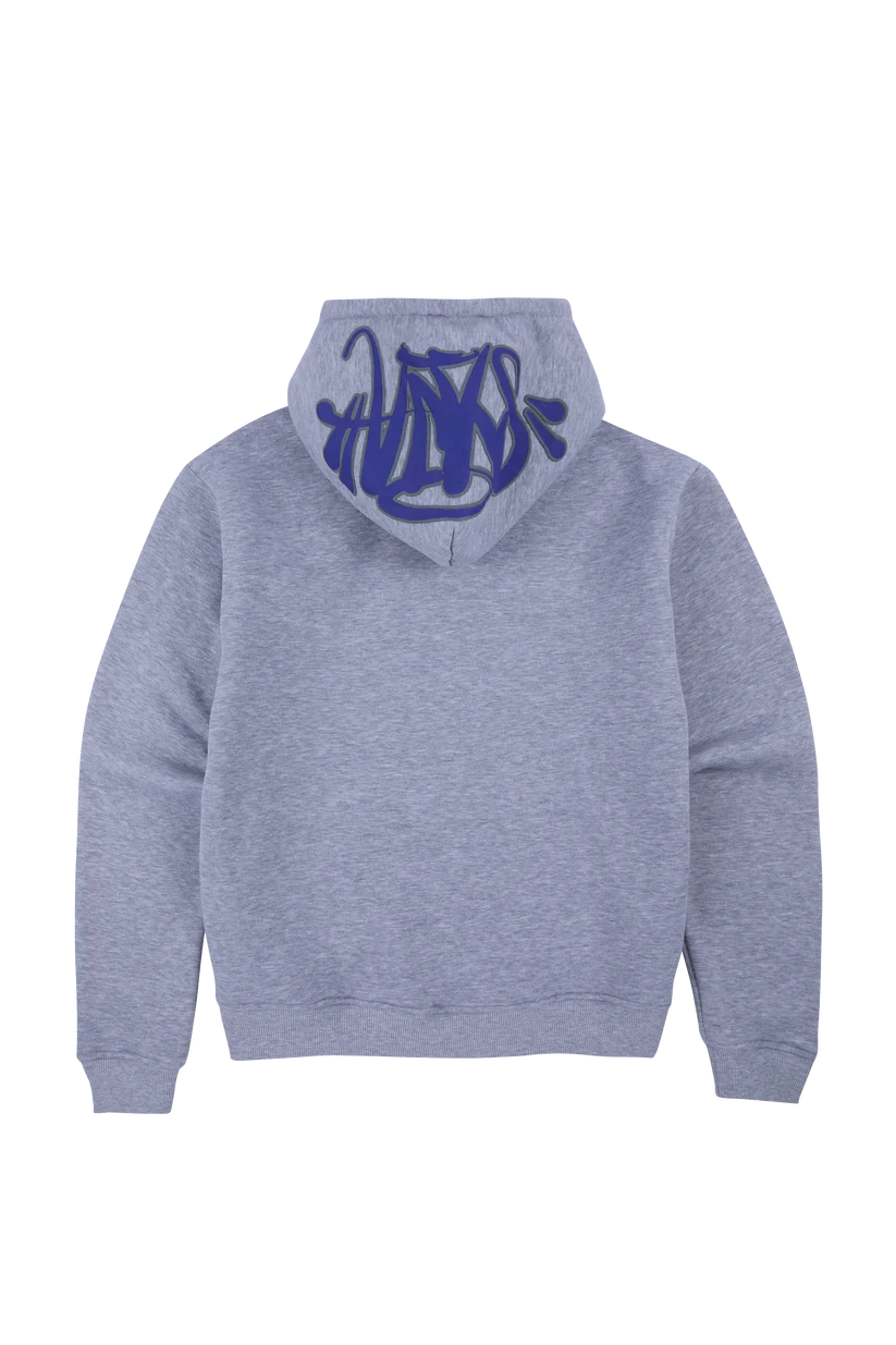 Syna Og Hood-Grey Marl/Cobalt - Image 2