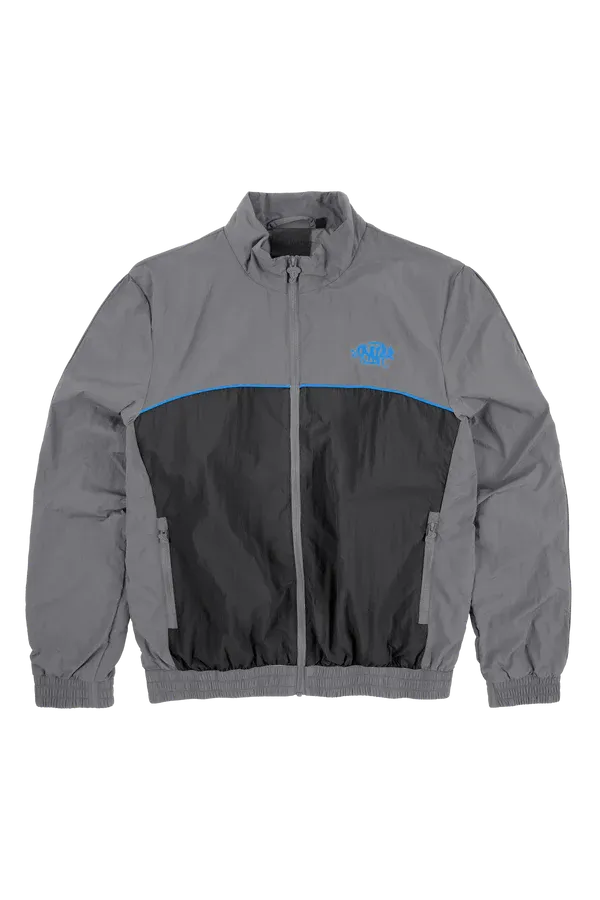 TEAM SYNA PIPE TRACK JACKET GREY/BLACK/COBALT