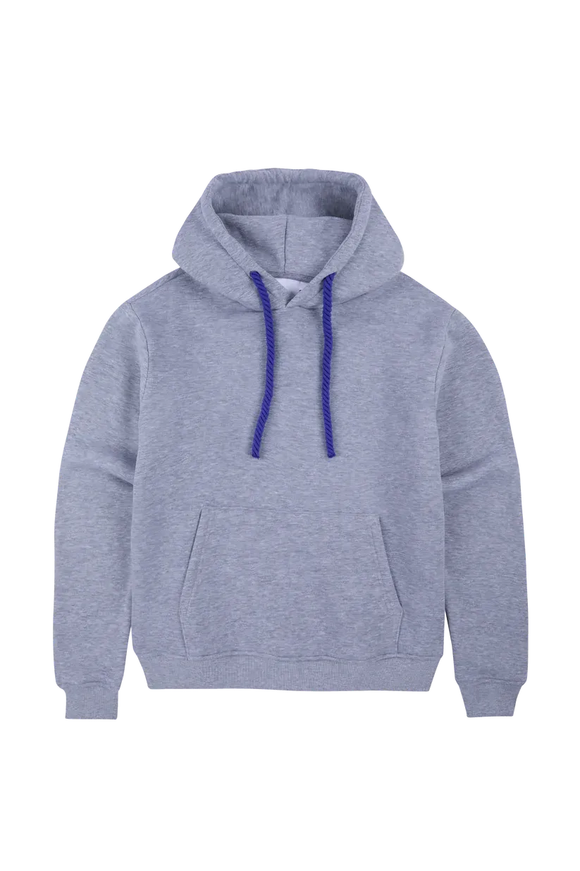 Syna Og Hood-Grey Marl/Cobalt