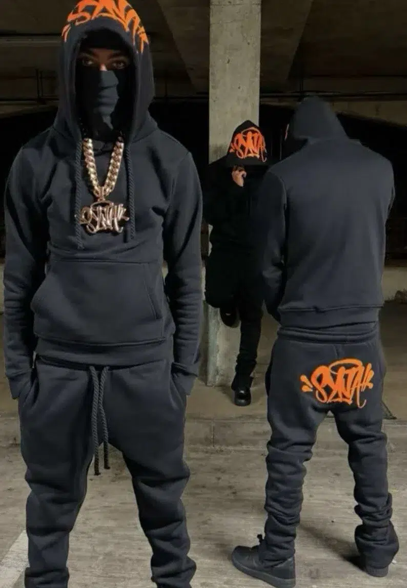 Synaworld OG Syna Tracksuit – Black/Orange - Image 2