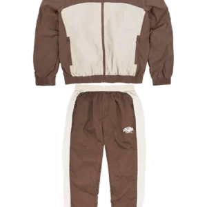 Syna World Shell Tracksuit – Brown/Beige