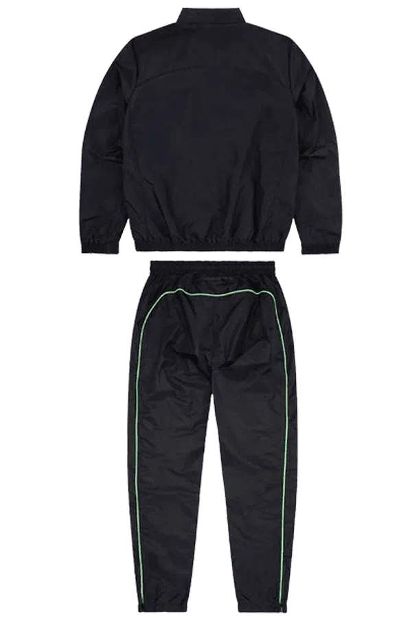 Syna World Shell Tracksuit – Black/Noen Green