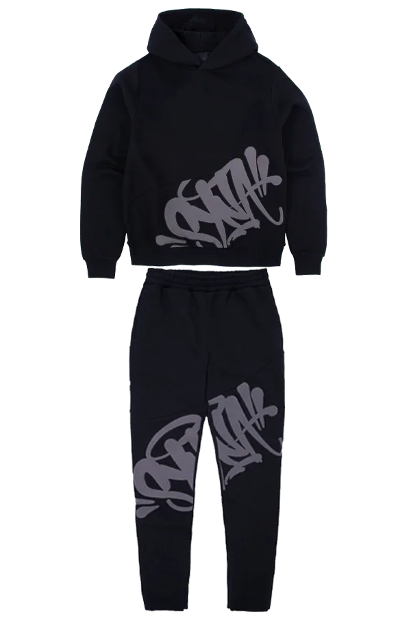 Syna World Slice Syna Tracksuit – Black/Grey