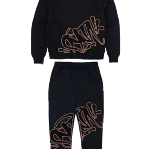 Syna World Slice Syna Tracksuit – Black/Neon Gold