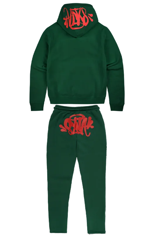 Synaworld OG Syna Tracksuit – Green/Red