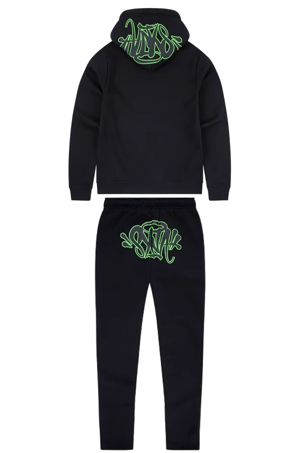 Synaworld OG Syna Tracksuit – Black/Neon Green