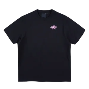 SYNA CORE EMBROIDERED T-SHIRT BLACK/PINK
