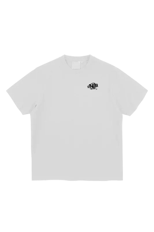 SYNA CORE EMBROIDERED T-SHIRT WHITE/BLACK