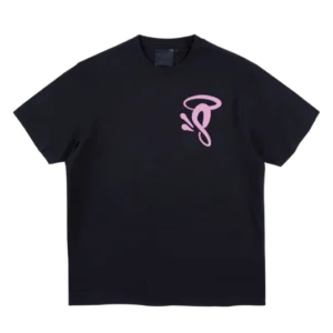 HALO ‘S’ PRINTED LOGO T-SHIRT BLACK/PINK