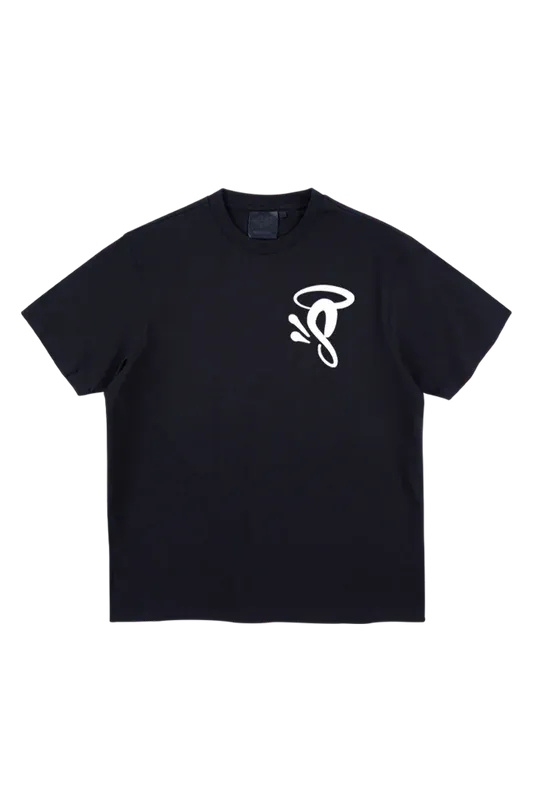 HALO PRINTED LOGO T-SHIRT BLACK/WHITE