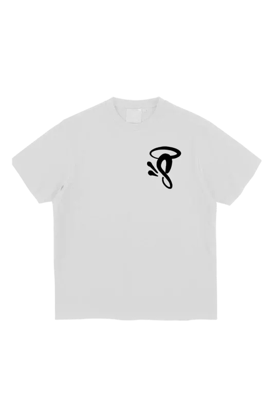 HALO ‘S’ PRINTED LOGO T-SHIRT WHITE/BLACK
