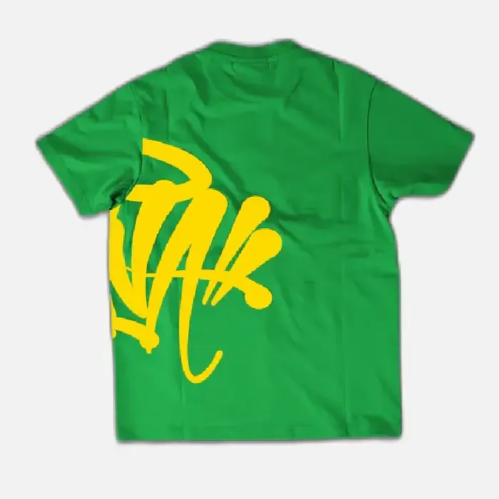 Synaworld ‘Syna Logo’ T-Shirt Green - Image 2